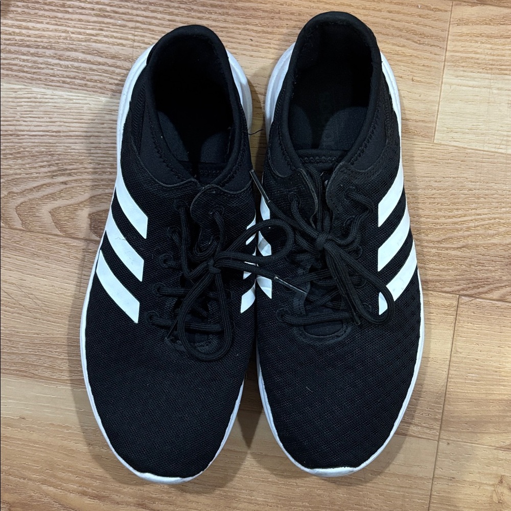Adidas Classic Black Sneakers with White Stripes